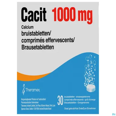 Cacit 1000mg 30 Bruistabletten