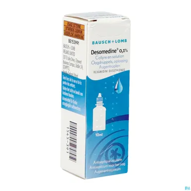 Desomedine 0,1% Antiseptsiche oogdruppels 10ml