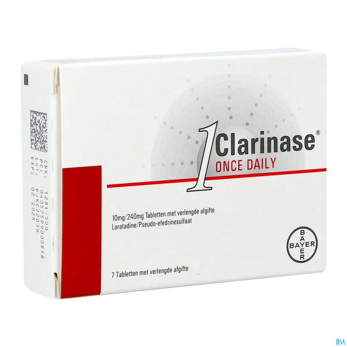 Clarinase 240mg/10mg Once Daily 7 Tabletten