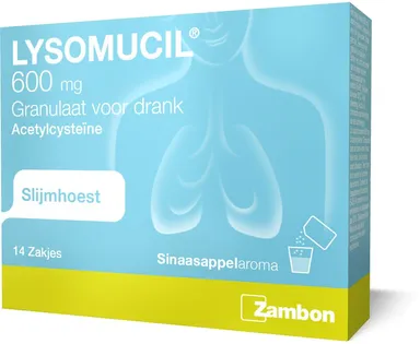 Lysomucil 600mg 14 Zakjes Granulaat