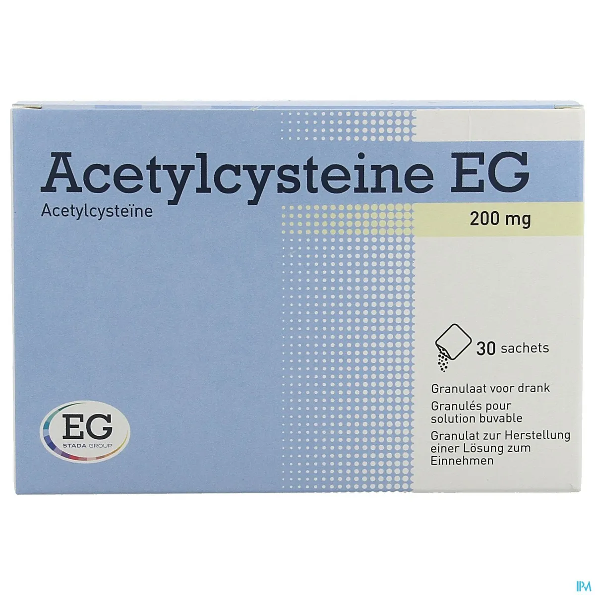Acetylcysteine EG 200mg 30 Sachets