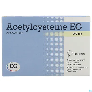 Acetylcysteine EG 200mg 30 Zakjes