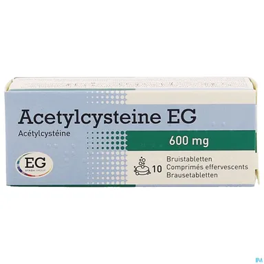 Acetylcysteine EG 600mg 10 Bruistabletten
