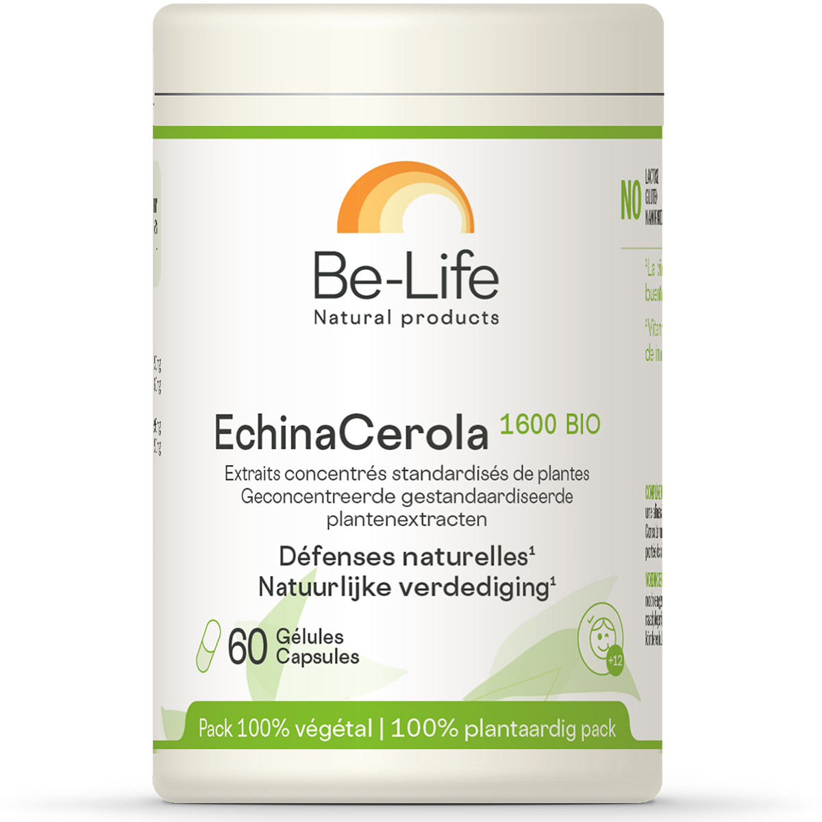 Be-Life Echinacerola 1600 Bio 60 Capsules - Be-Life