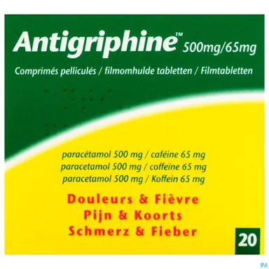 Antigriphine 500mg 20 Comprimés