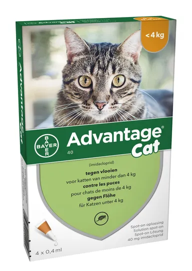 Advantage 40 Chats <4kg 4x0,4ml