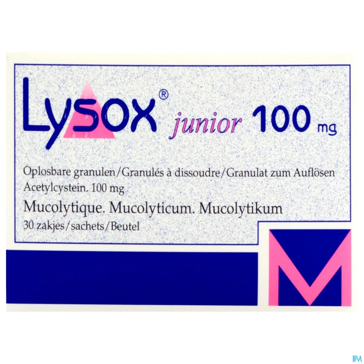 Lysox Junior 100mg 30 Zakjes