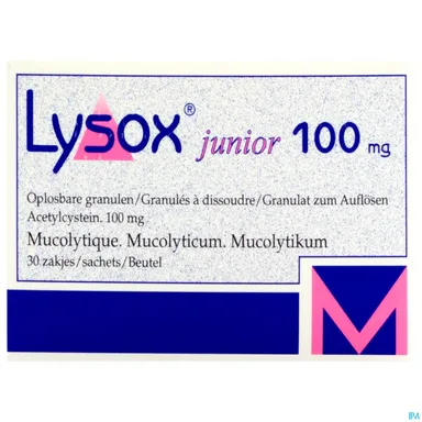 Lysox Junior 100mg 30 Zakjes