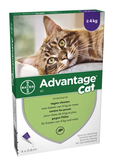 Advantage 80 Katten >4 kg 4x0,8 ml