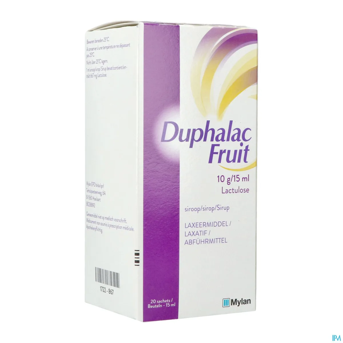 Duphalac Fruit Siroop Zakjes 20x15ml