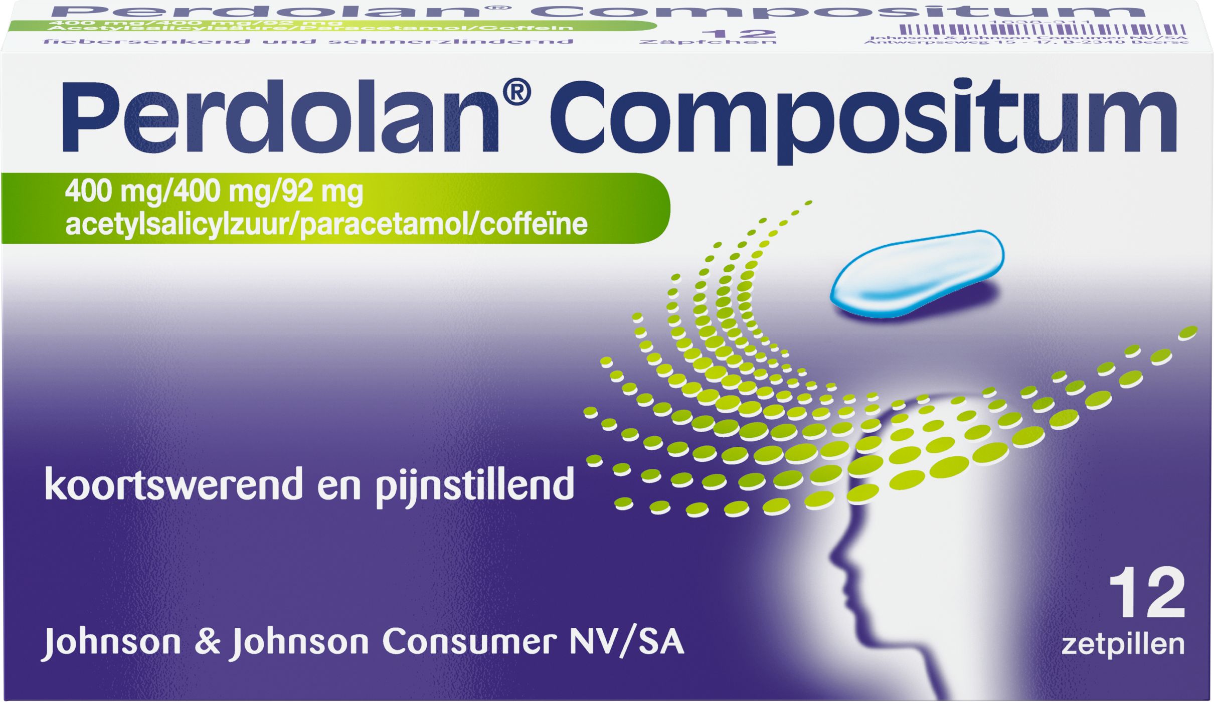 Perdolan Compositum Adultes 12 Suppositoires - Etat grippal (curatif et ...