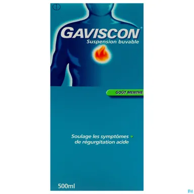 Gaviscon Suspension Buvable Menthe 500ml