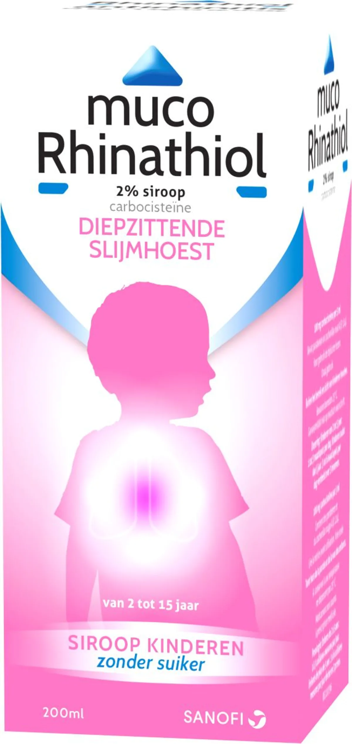 Muco Rhinathiol 2% Siroop Kinderen Zonder Suiker 200ml