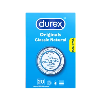 Durex Classic Natural Condooms 20