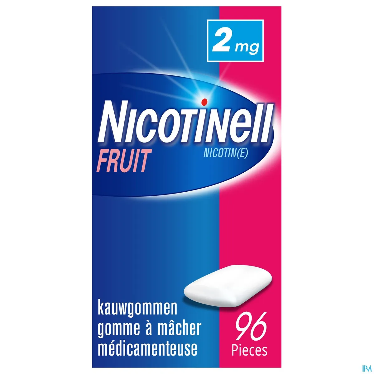 Nicotinell Fruit 2mg 96 Gommes à Macher