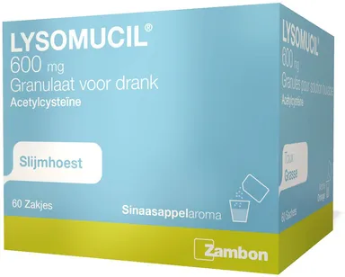 Lysomucil 600mg 60 Zakjes Granulaat