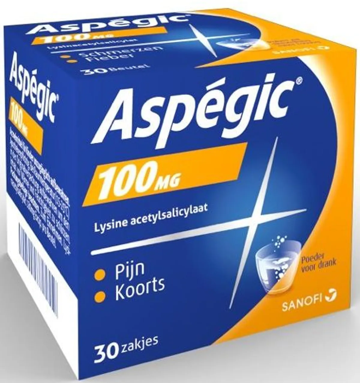 Aspegic 100mg 30 Zakjes