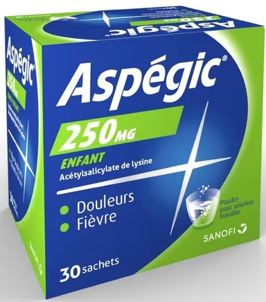 Aspegic 250mg Enfant 30 Sachets