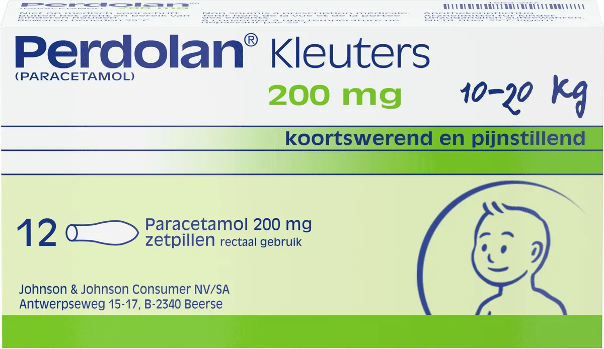 Perdolan Jeunes Enfants 200mg 12 Suppositoires
