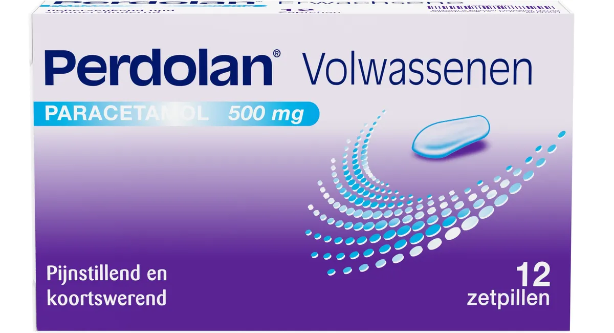 Perdolan Adultes 500mg 12 Suppositoires