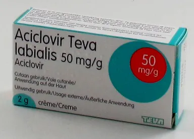 Aciclovir Teva Labialis Crème 2g
