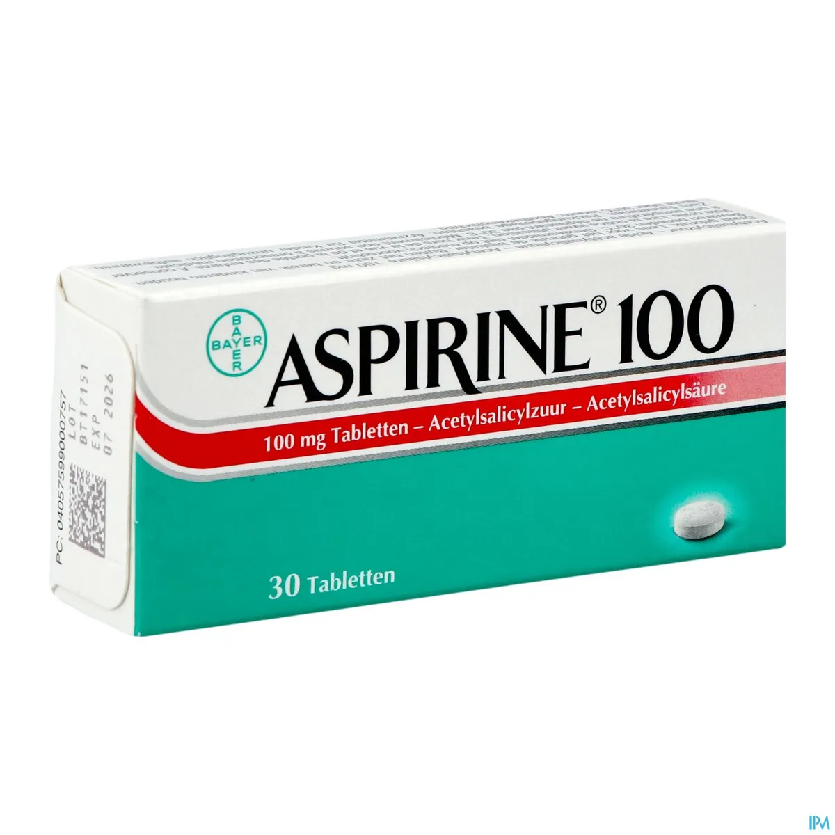 Aspirine 100mg 30 Comprimés
