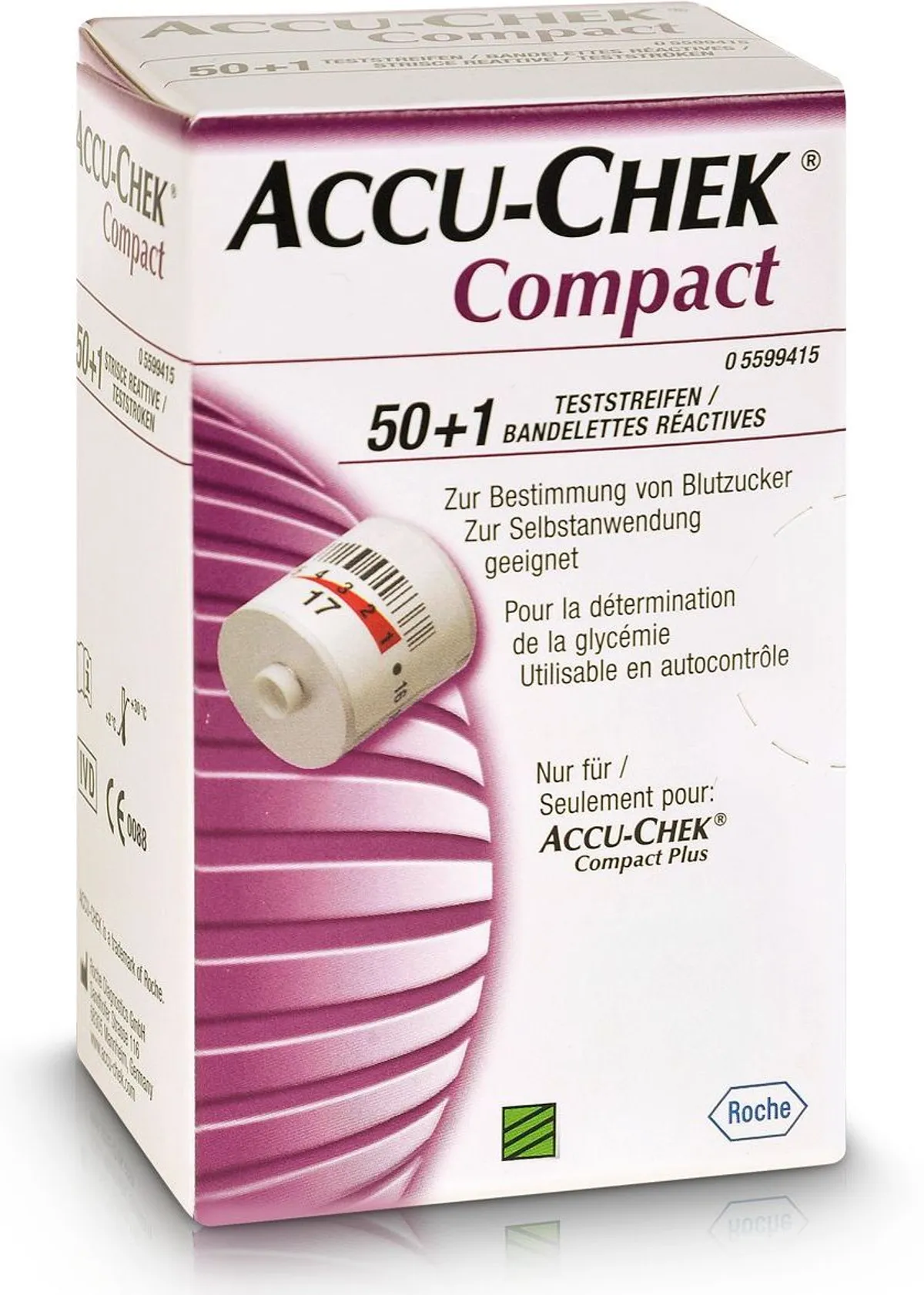 Accu-Chek Compact 50+1 Bandelettes Réactives