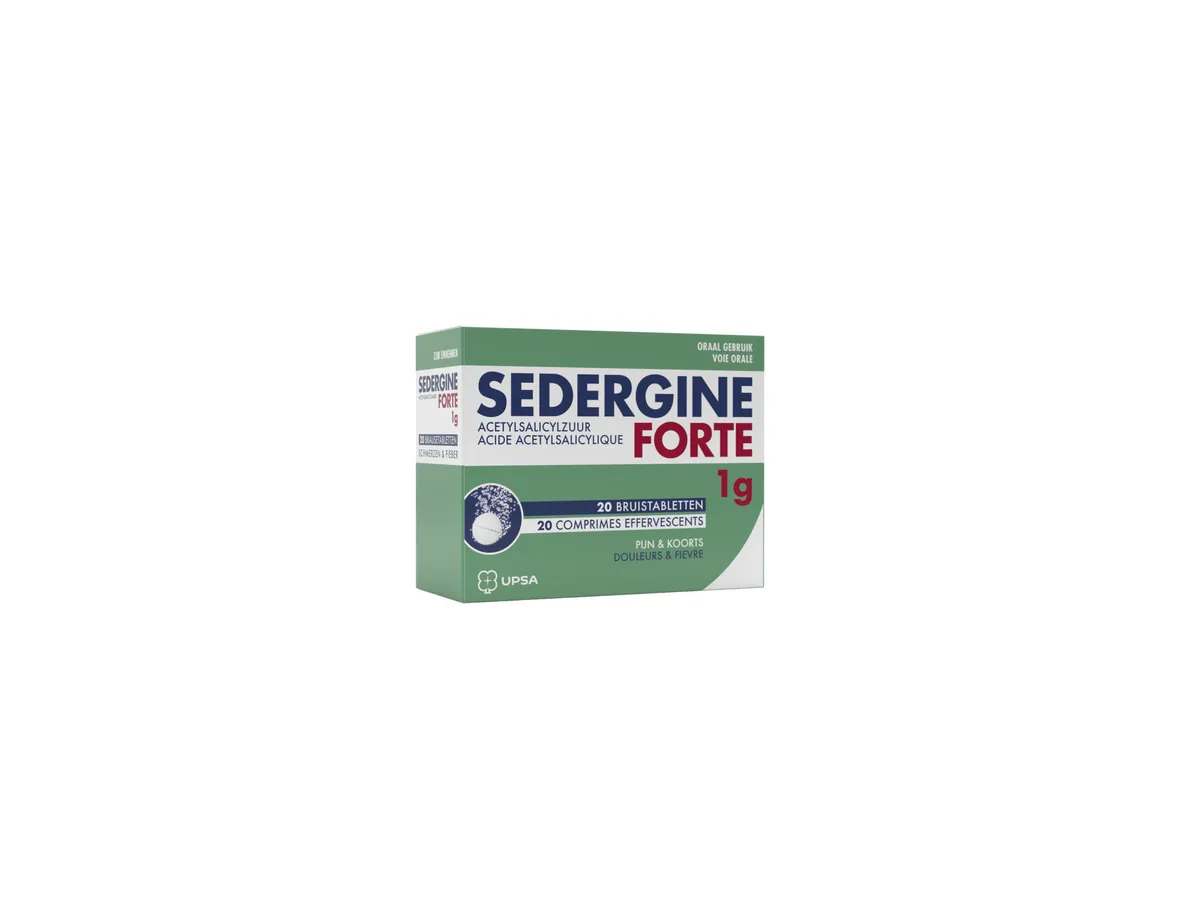 Sedergine Forte 20 Bruistabletten x 1g