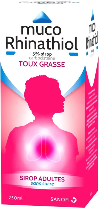 Muco Rhinathiol 5% Sirop Adulte Sans Sucre 250ml
