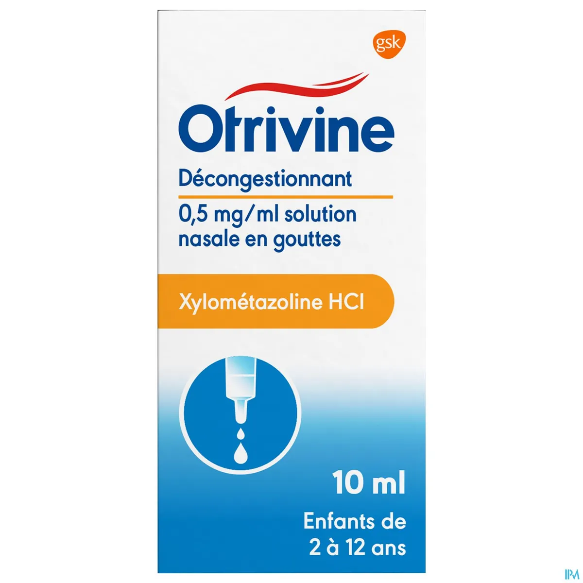 Otrivine Anti-Rhinitis 0,5/1000 Gouttes 10ml