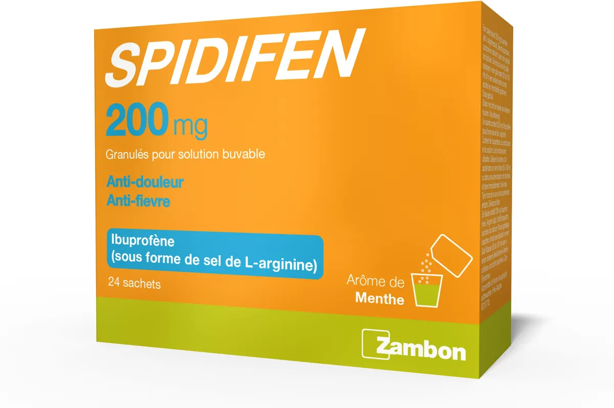 Spidifen 200mg 24 Sachets de Granulés