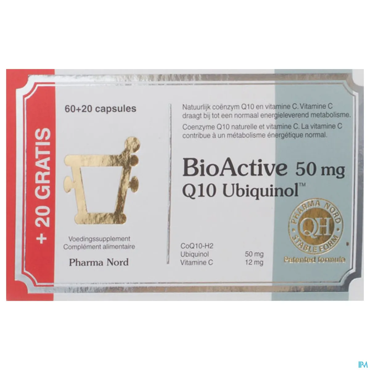 BioActive Q10 50mg 80 Capsules (60 + 20 gratis)