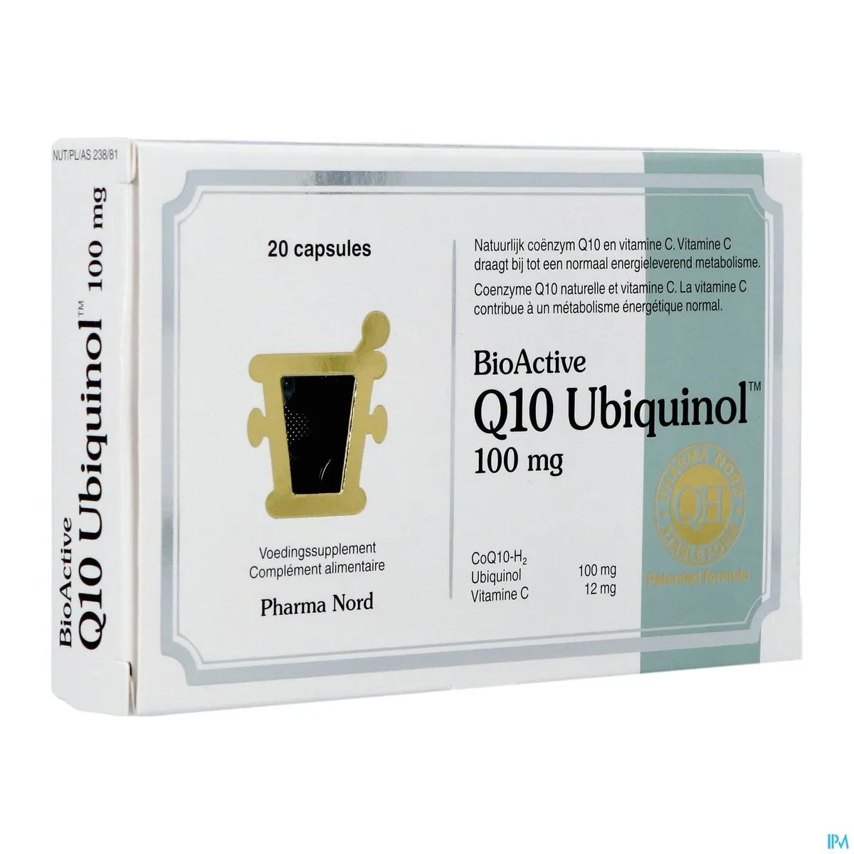 BioActive 100mg Q10 Ubiquinol 20 Capsules