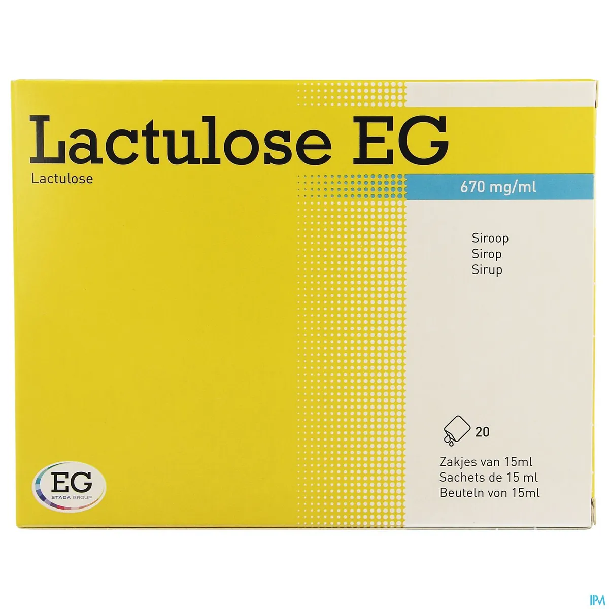 Lactulose EG Siroop 670mg/ml Siroop Zakjes 20x15ml