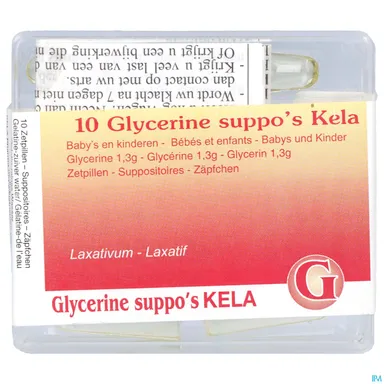 Glycérine Kela Pharma Baby's en Kinderen 10 Zetpillen