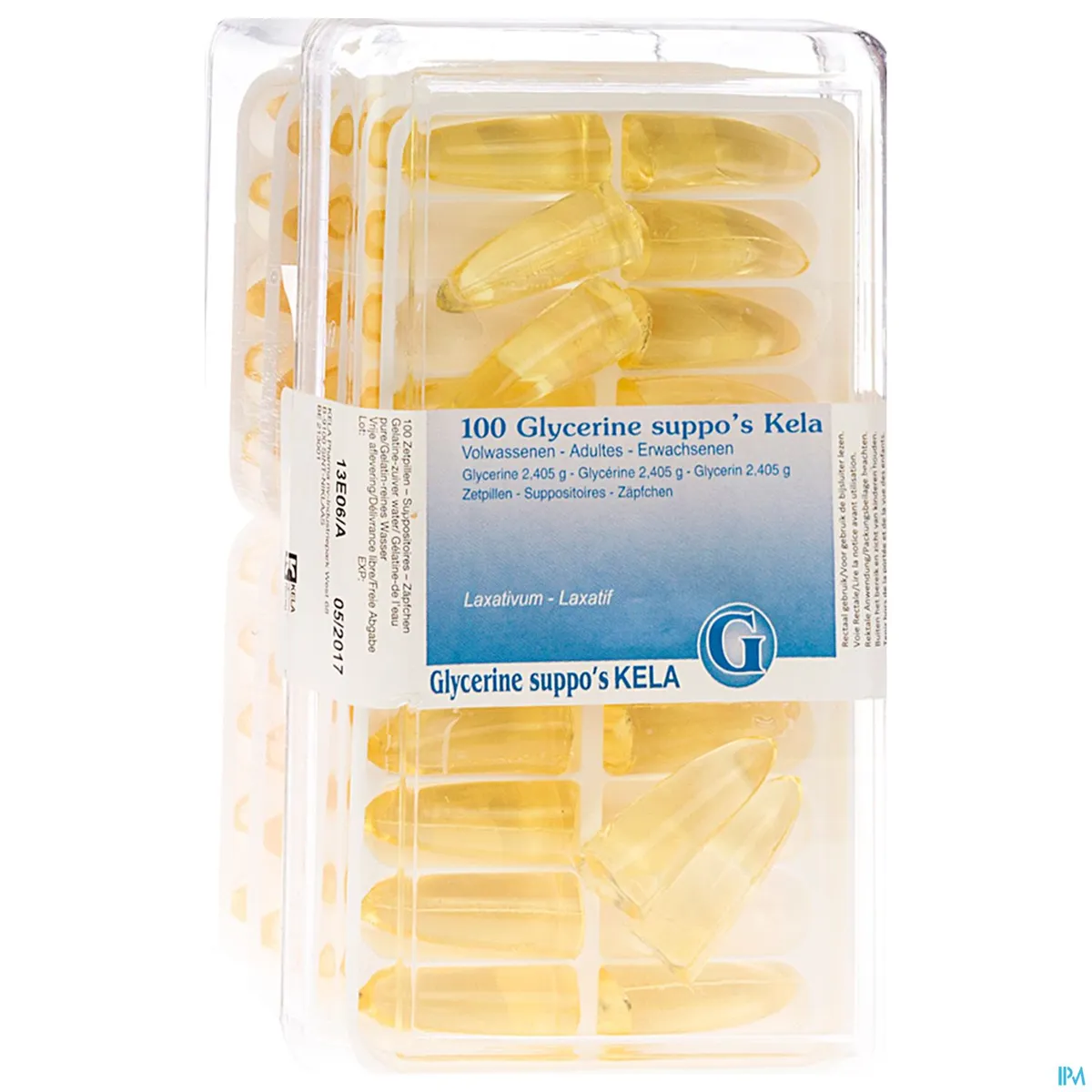 Glycérine Kela Pharma Adultes 100 Suppositoires