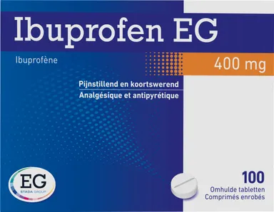 Ibuprofen EG 400mg 100 Comprimés