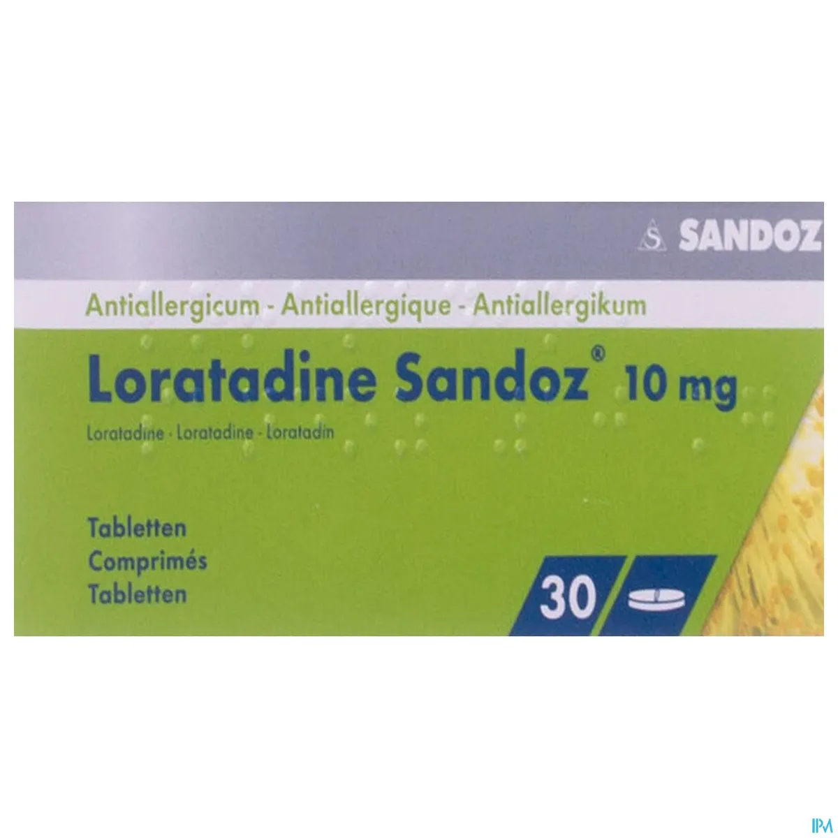 Loratadine Sandoz 10mg 30 Tabletten