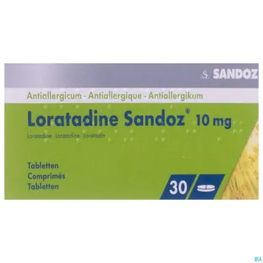 Loratadine Sandoz 10mg 30 Tabletten