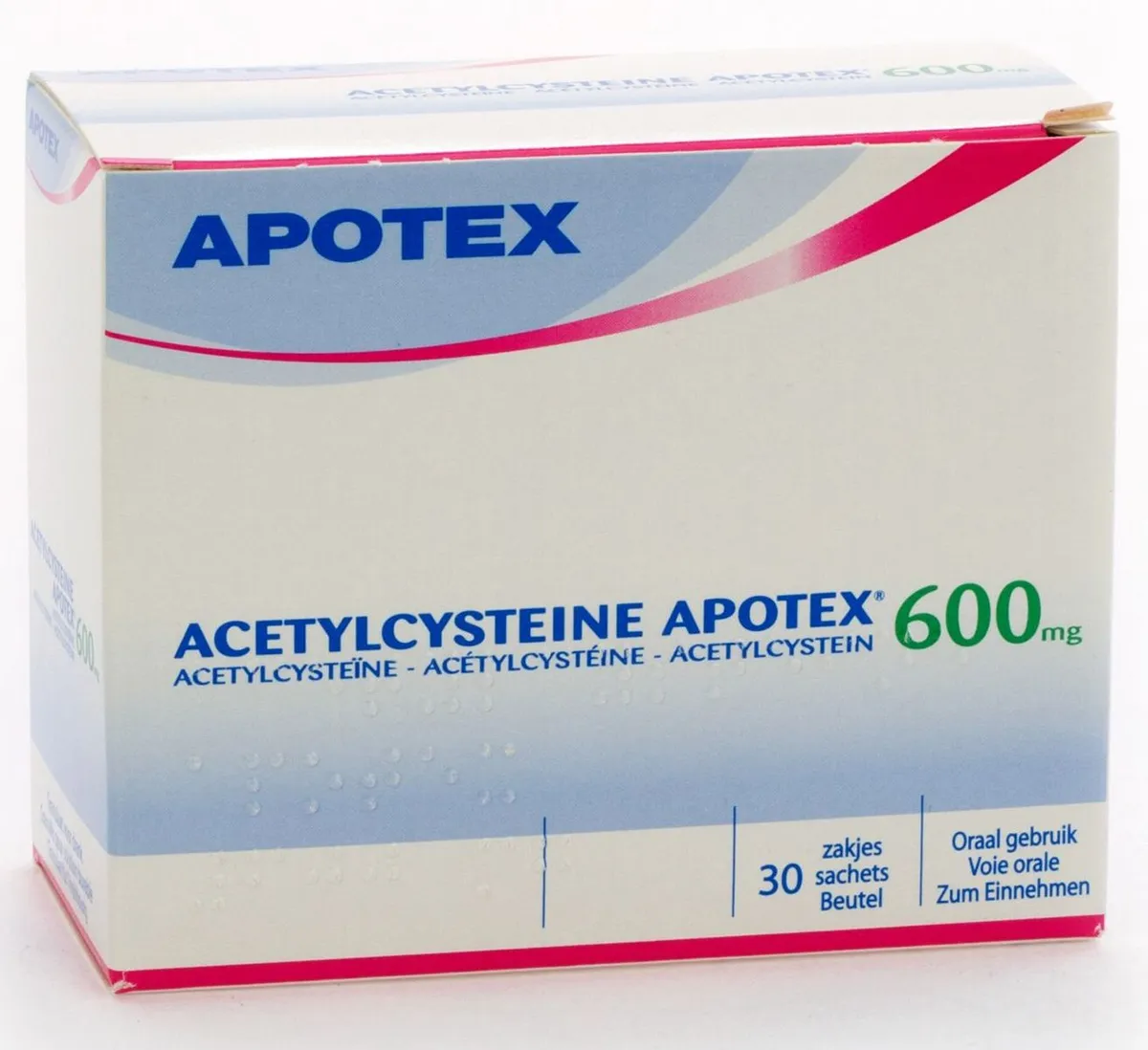 Acetylcysteine Apotex 600mg 30 Sachets