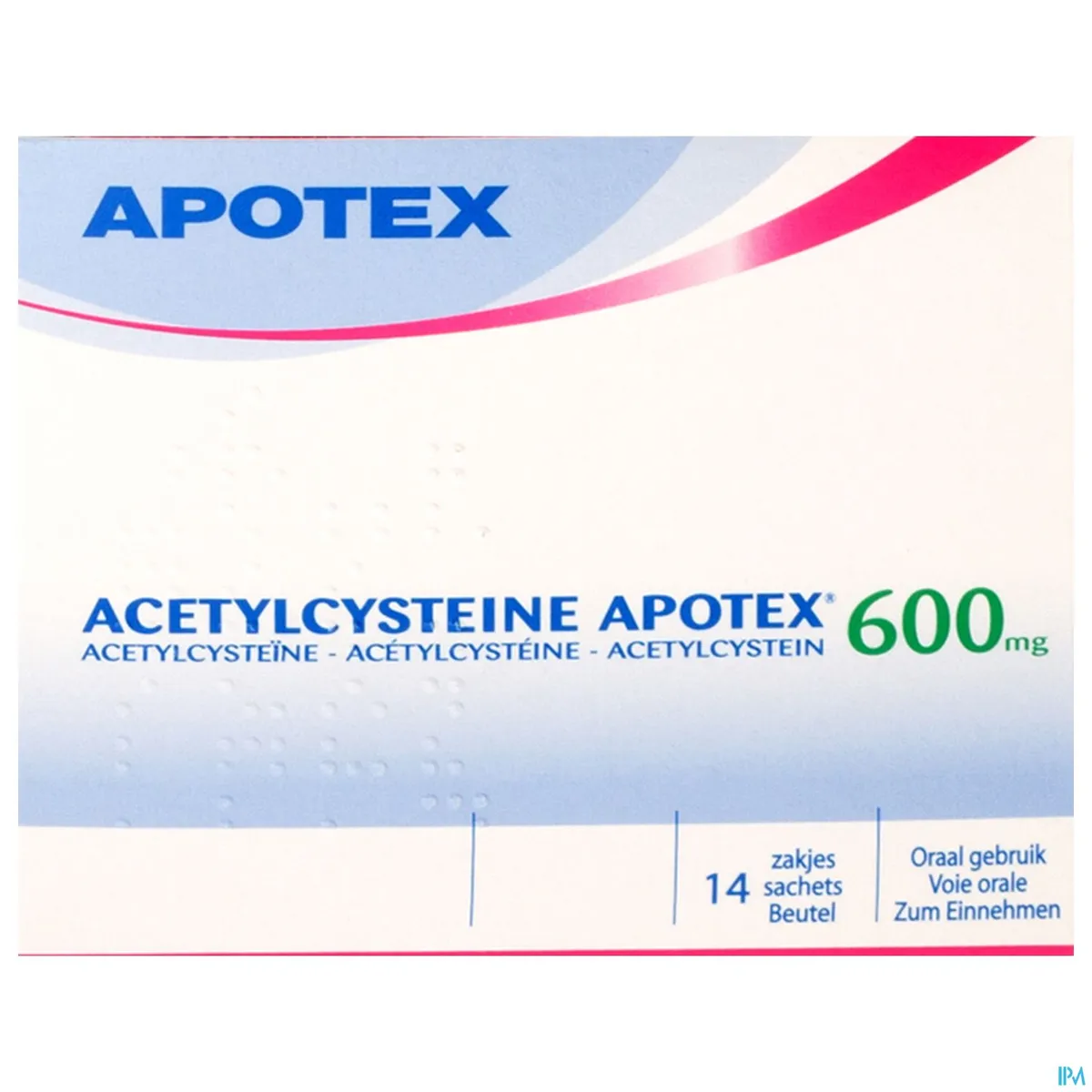 Acetylcysteine Apotex 600mg 14 Zakjes