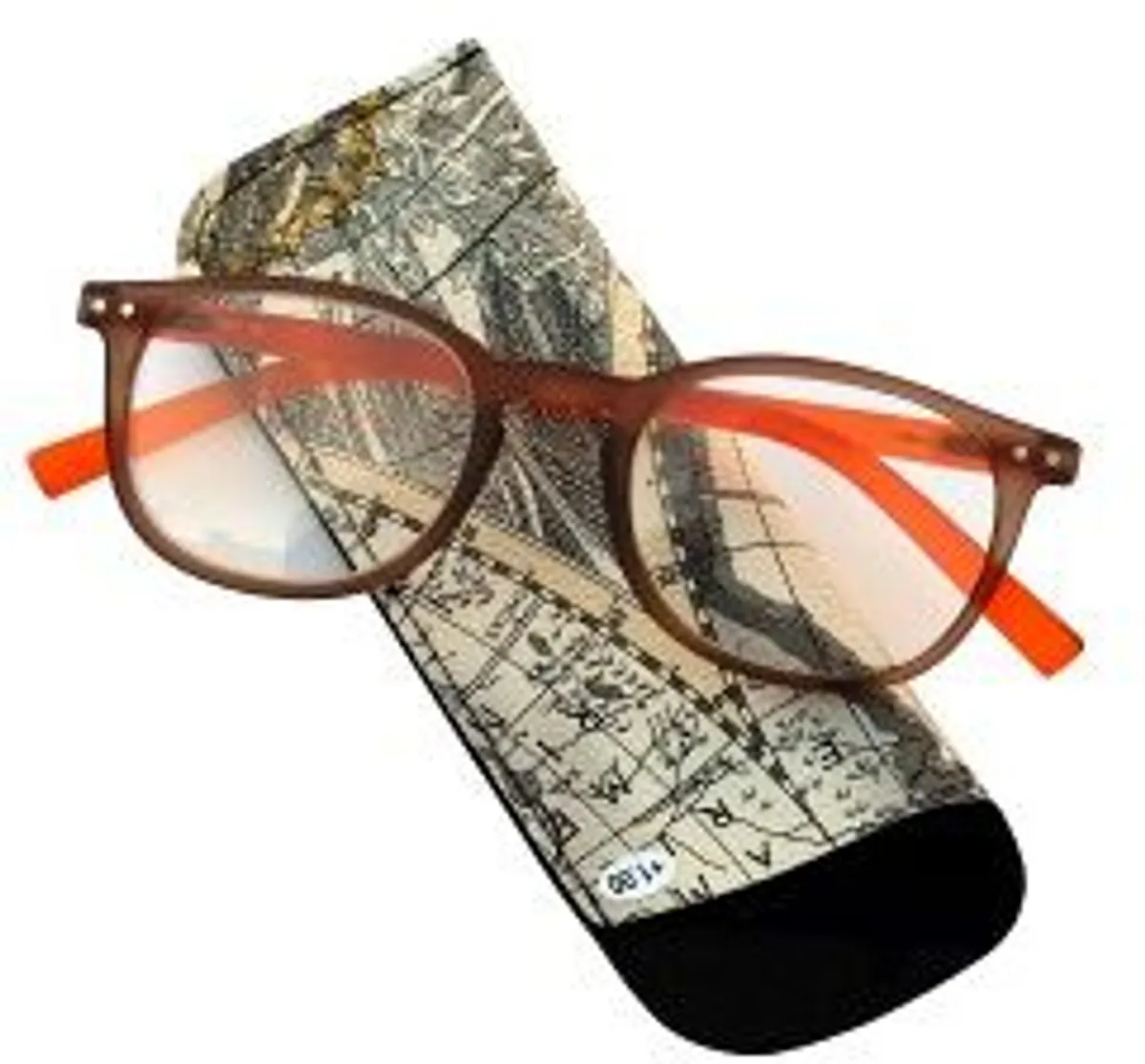 Pharmaglasses Lunettes Comp. +1.00 Brown/orange