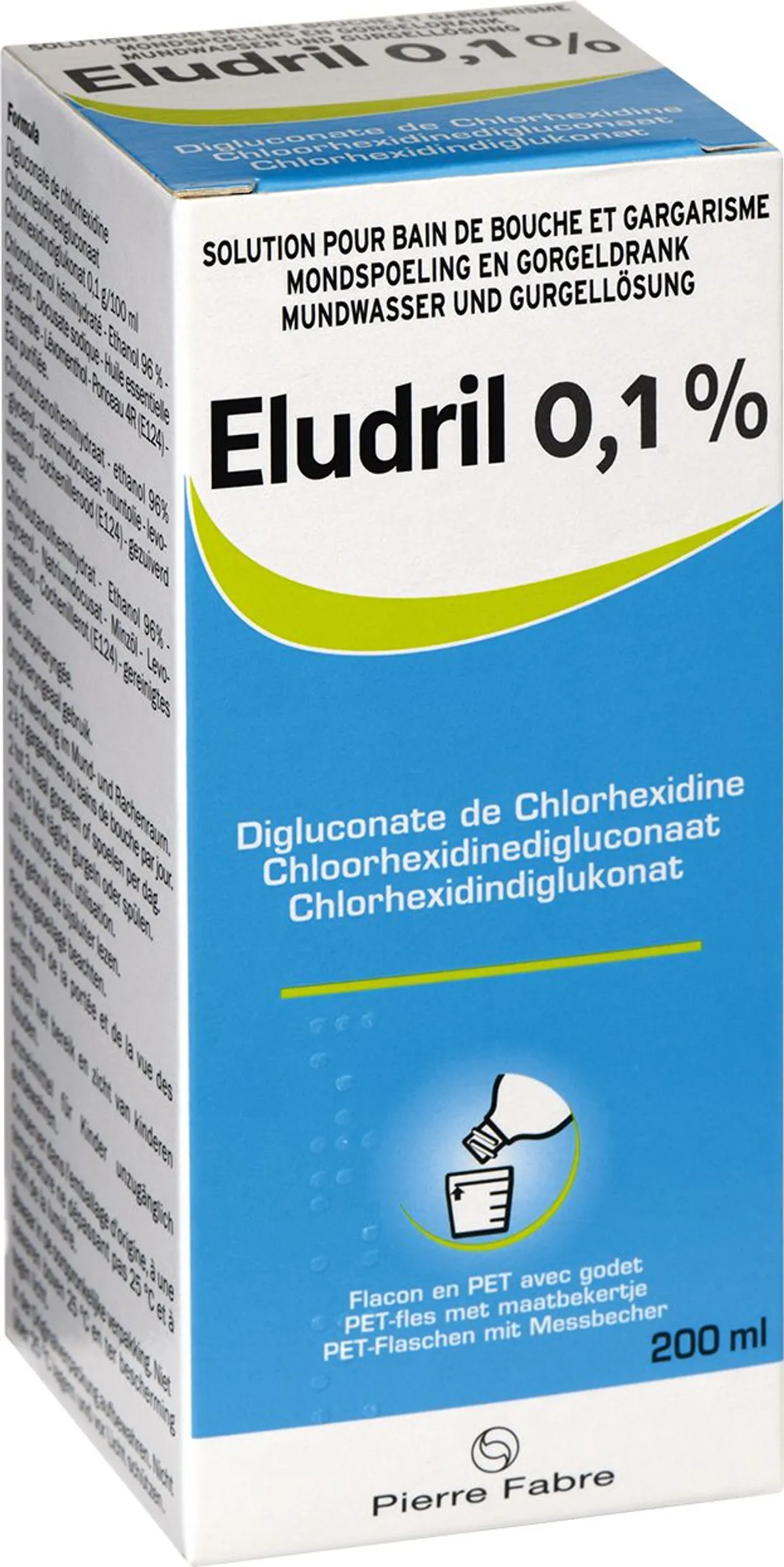 Eludril 0,1% Solution pour Bain de Bouche et Gargarisme 200ml