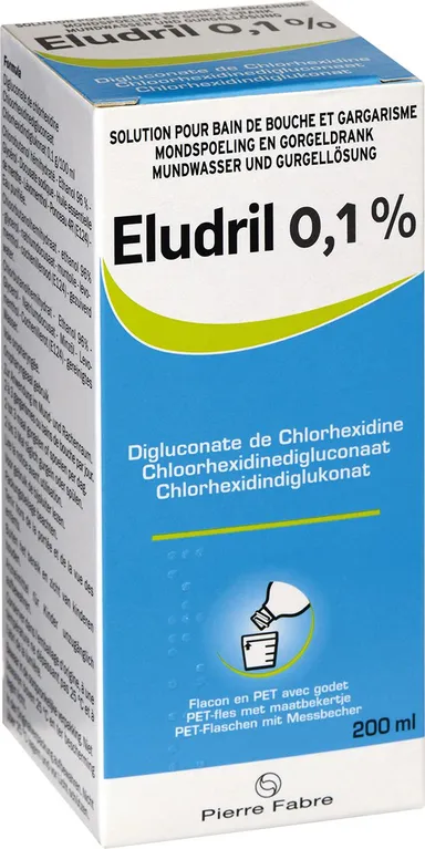 Eludril 0,1% Solution pour Bain de Bouche et Gargarisme 200ml