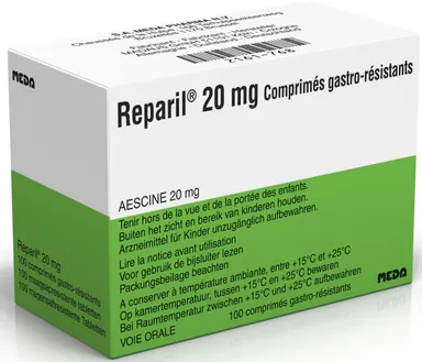 Reparil 20mg 100 Comprimés Gastro-résistants