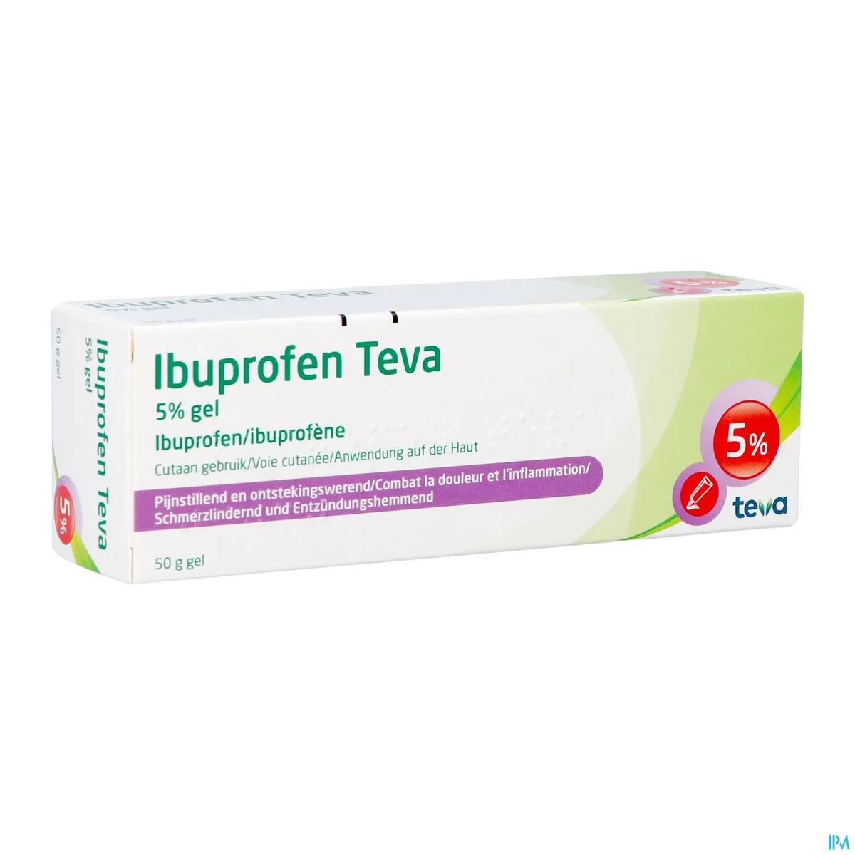 Ibuprofen Teva Gel 50g
