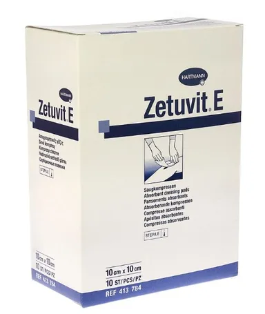 Zetuvit E 10 Pansements Absorbants Stériles 10 x 10 cm