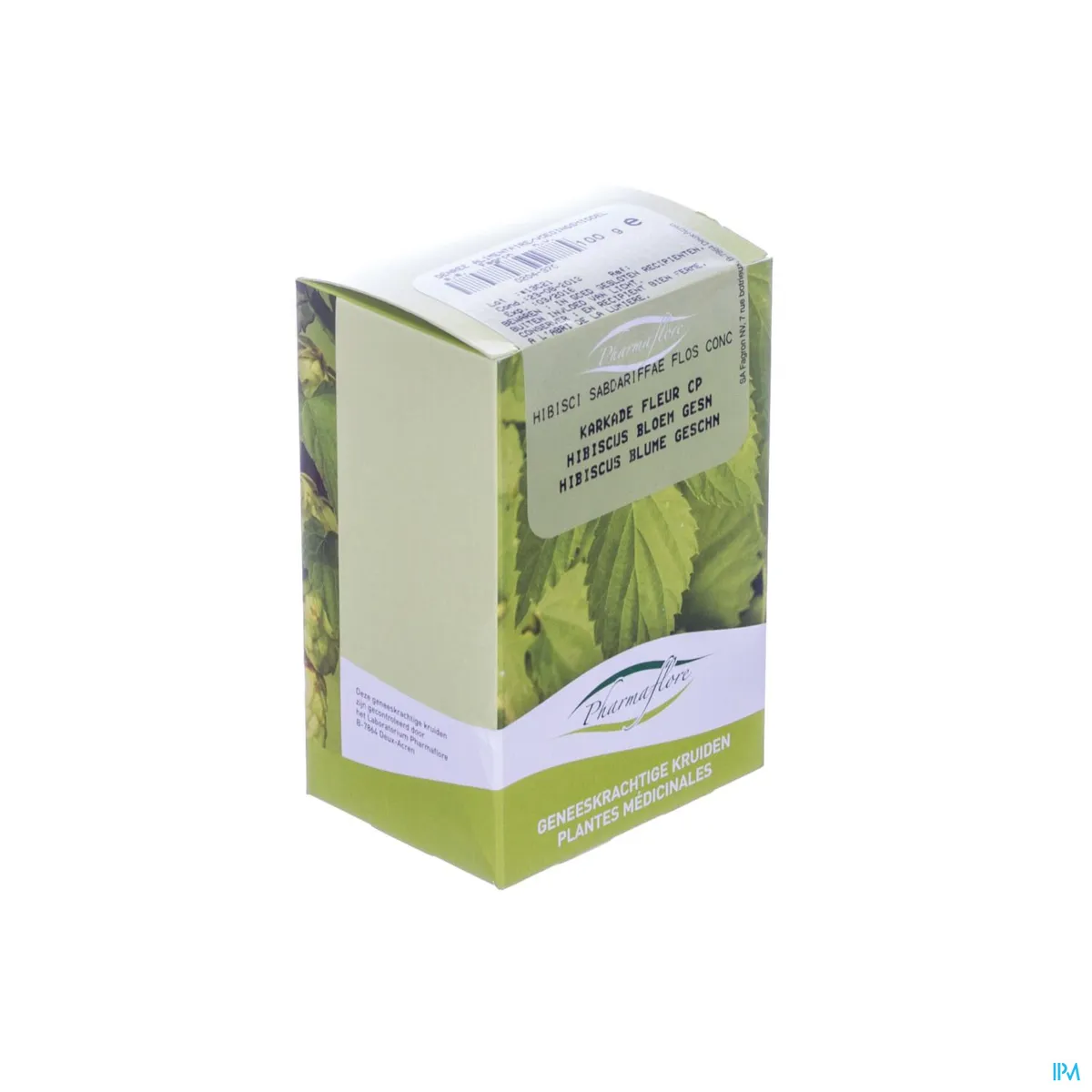 Hibiscus Bloem Gesneden Doos100g Pharmafl