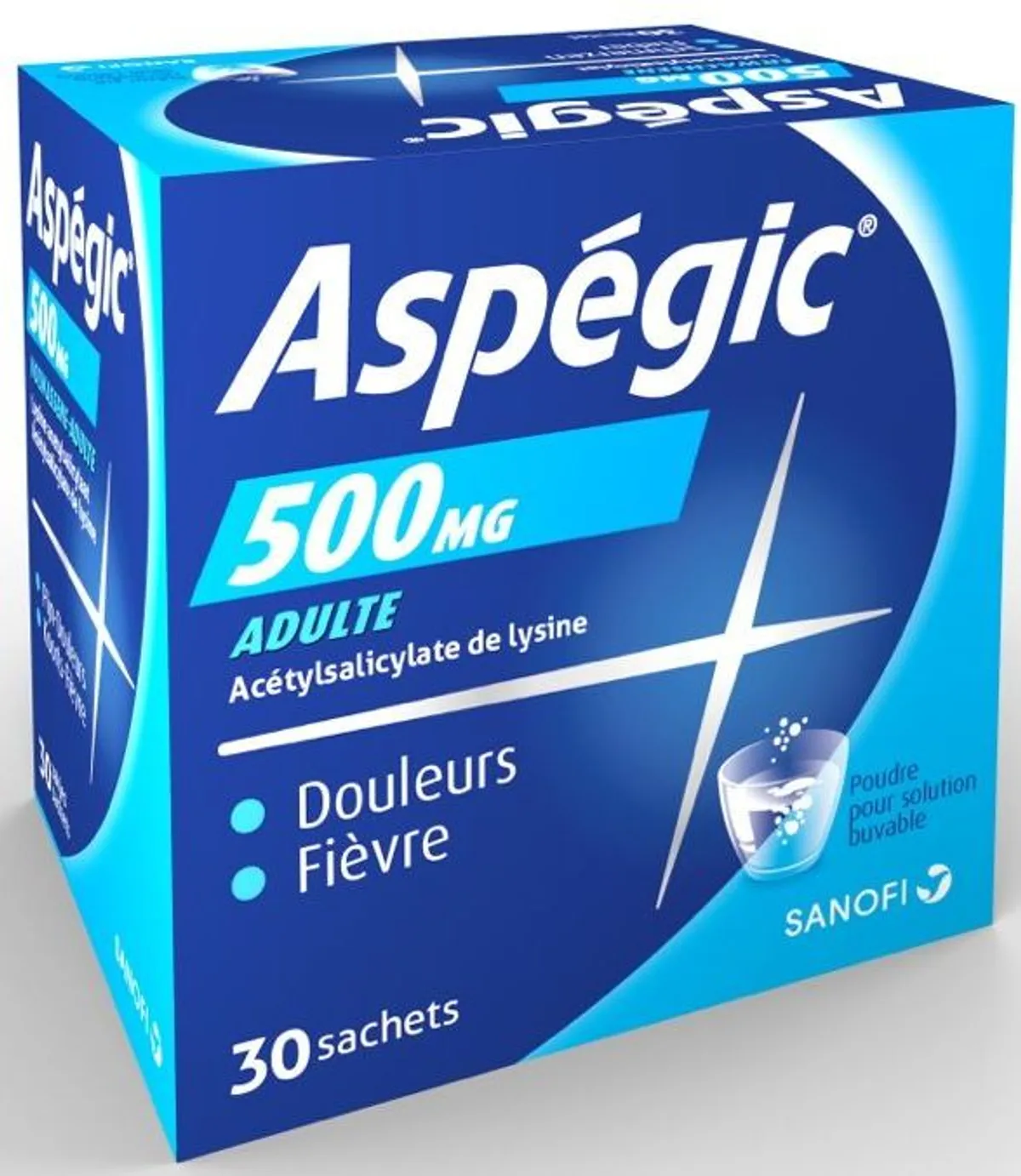 Aspegic 500mg Adulte 30 Sachets