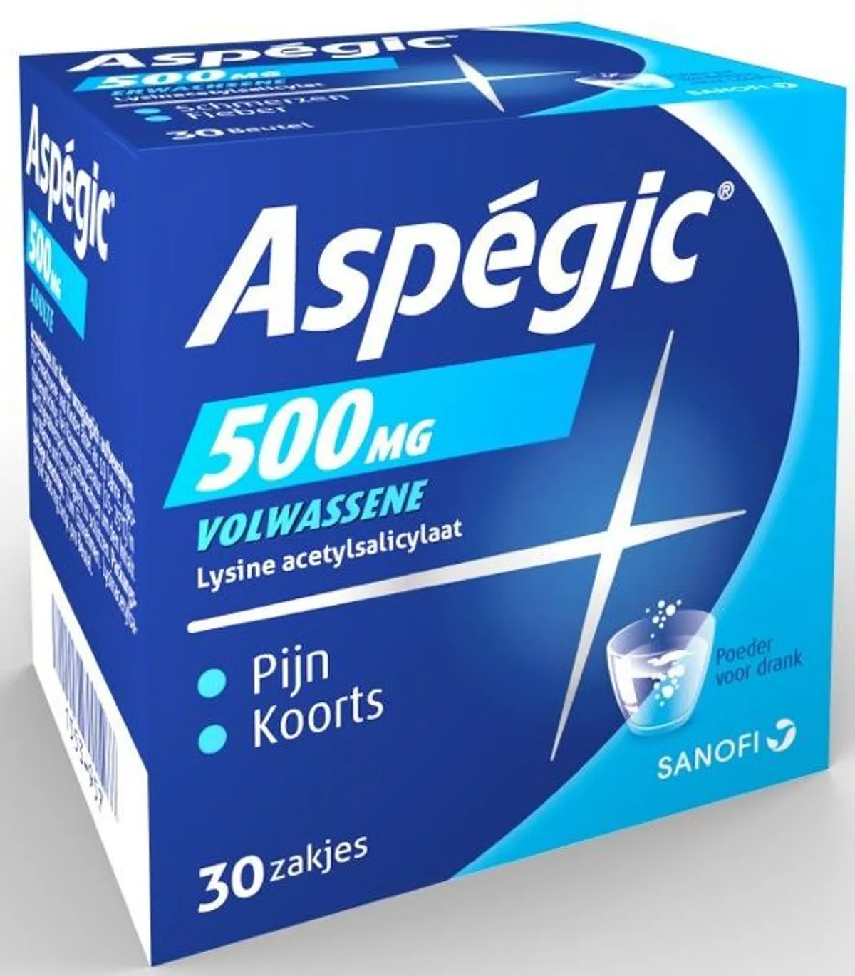 Aspegic 500mg volwassenen 30 zakjes
